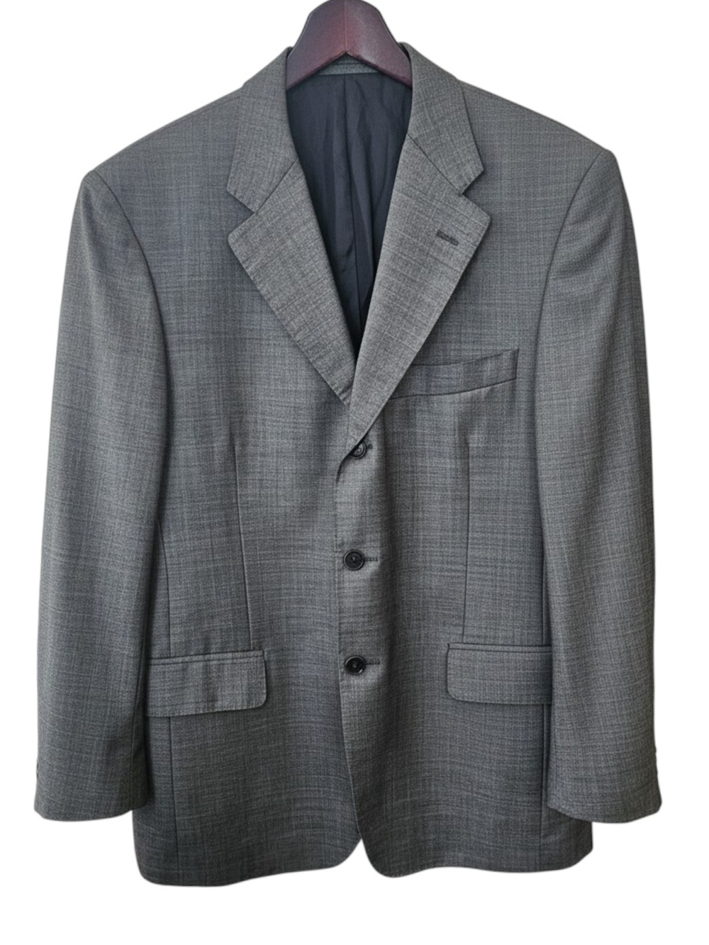 Salvatore Ferragamo blazer Graphite Gray 100% Wool Size 44